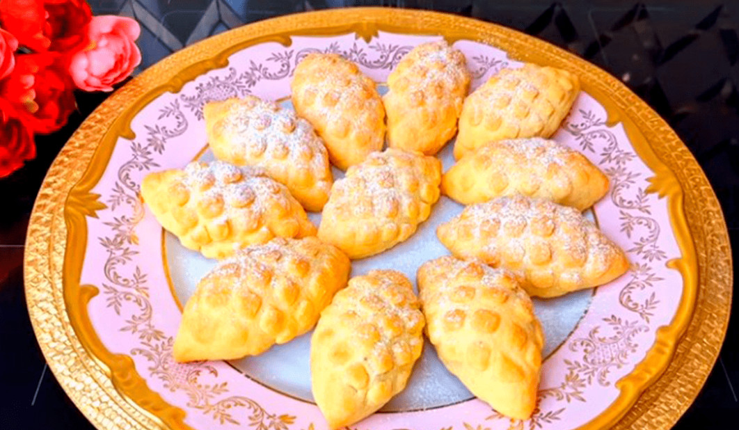 Печенье «Шишки» с начинкой из фиников и орехов + видео